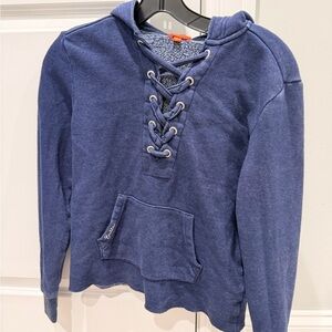 Butter Blue Lace-Up Kids Hoodie
